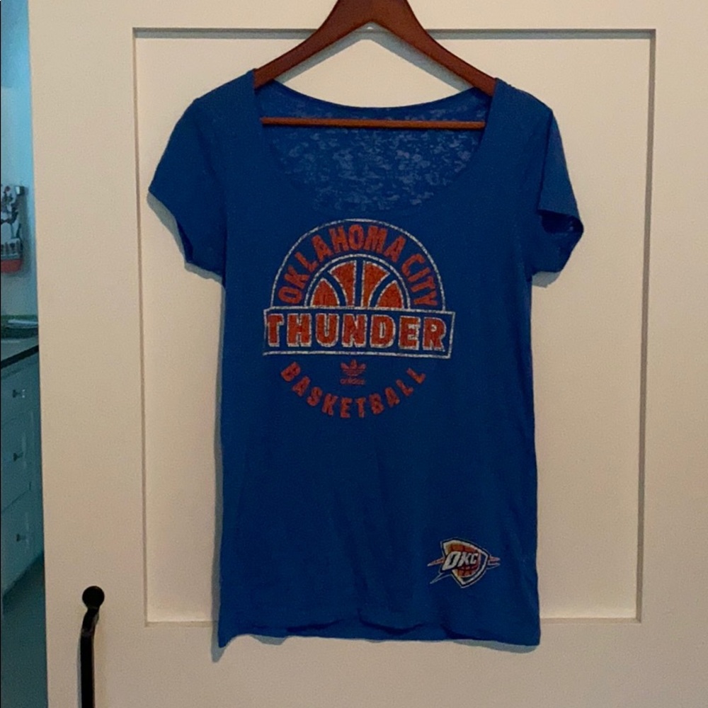 Adidas Oklahoma City Thunder Basketball tee shirt